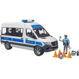 MB Sprinter Polizei Einsatzfahrzeug mit Light & Sound Modul, Modellfahrzeug