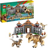76961 Jurassic World Angriff des T. rex und des Raptors auf das Besucherzentrum, Konstruktionsspielzeug