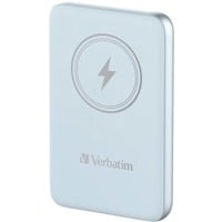 Verbatim Wireless Powerbank Charge 'n' Go 10.000mAh hellblau, Qi, PD 3.0, Quick Charge 3.0