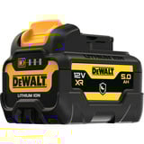 DEWALT XR Akku DCB126G, 12Volt 5Ah schwarz/gelb, Gehäuseschutz gegen Chemikalien, Säuren und Brennstoffe