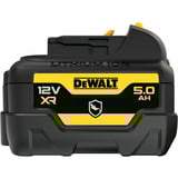 DEWALT XR Akku DCB126G, 12Volt 5Ah schwarz/gelb, Gehäuseschutz gegen Chemikalien, Säuren und Brennstoffe