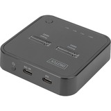 Digitus Dual M.2 NVM SSD Docking Station, Dockingstation schwarz, USB-C, M2 SSD