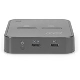 Digitus Dual M.2 NVM SSD Docking Station, Dockingstation schwarz, USB-C, M2 SSD