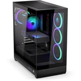 ENDORFY Fishtank 6000 Corona , Tower-Gehäuse schwarz, Tempered Glass x 2