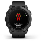 Garmin epix Pro (Gen 2) Standard Edition, Smartwatch schwarz/dunkelgrau, 51 mm, Silikon-Armband