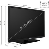 Telefunken XH24O550M, LED-Fernseher 60 cm (24 Zoll), schwarz, WXGA (HD-ready), Triple Tuner, Mediaplayer