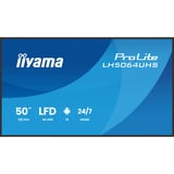 iiyama ProLite LH5064UHS-B1AG, Public Display schwarz (matt), UltraHD/4K, IPS, WiFi, Fernbedienung