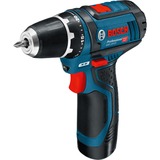 Bosch Professional Akku-Bohrschrauber GSR 12V-15 Professional, 12 Volt blau/schwarz, 2x Li-Ionen Akku 2,0Ah, in L-BOXX