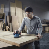 Bosch Professional Akku-Exzenterschleifer GEX 185-LI Professional, 18Volt blau/schwarz, Li-Ion Akku 4,0Ah, Ø 125mm, Koffer