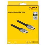 DeLOCK Ultra High Speed HDMI-Kabel 48 Gbps 8K 60Hz grau, 1 Meter