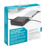 Digitus 4-Port Universal USB-Ladegerät schwarz