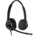 HP Poly Mission 425 kabelgebundenes Stereo-USB-Headset schwarz, USB Type-C und Type-A, Kunstleder-Ohrpolster (Oberflächenmaterial)