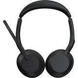 Jabra Evolve2 55, Headset schwarz, Stereo, UC, USB-C, Link380c