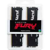 Kingston FURY DIMM 64 GB DDR5-6000 (2x 32 GB) Dual-Kit, Arbeitsspeicher schwarz, KF560C30BBAK2-64, FURY Beast RGB, INTEL XMP