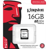 Kingston Industrial 16 GB SDHC, Speicherkarte schwarz, UHS-I U3, Class 10, V30, A1