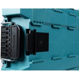 Makita MAKTRAK Organizer tief M, Werkzeugkiste blau/transparent, Transparenter Deckel