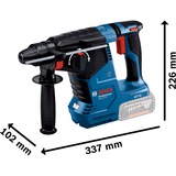 Bosch Akku-Bohrhammer GBH 18V-24 C Professional solo, 18Volt blau/schwarz, ohne Akku und Ladegerät, mit Bluetooth