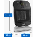 DeLonghi Heizlüfter HFX60V20 schwarz/weiß