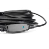 Digitus Aktives USB 3.2 Gen 1 Verlängerungskabel, 20 Meter schwarz, Repeater Kabel