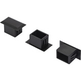 Digitus Blindstopfen für LC Duplex, Schutzkappe schwarz, 100 Stück