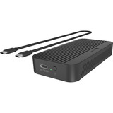 ICY BOX IB-1980M-80G M.2 NVMe SSD Gehäuse, Laufwerksgehäuse schwarz, mit integriertem Lüfter