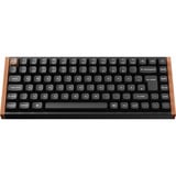 Keychron K2 HE, Gaming-Tastatur schwarz/holz, DE-Layout, Gateron Double-Rail Magnetic Nebula, Aluminiumrahmen