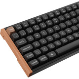 Keychron K2 HE, Gaming-Tastatur schwarz/holz, DE-Layout, Gateron Double-Rail Magnetic Nebula, Aluminiumrahmen