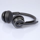 Lindy L118 Kabelloses Büro-Headset mit Ladestation (20450) schwarz, Bluetooth