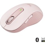 Logitech Signature M650 L Wireless, Maus rosa, Größe L, Chromebook zertifiziert