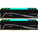 Mushkin DIMM 32 GB DDR4-3600 (2x 16 GB) Dual-Kit, Arbeitsspeicher schwarz, MLA4C360JNNM16GX2, Redline Lumina RGB, INTEL XMP