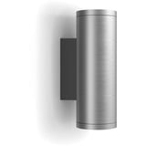 Philips Hue White & Color Ambiance Appear Outdoor Wandleuchte rund, LED-Leuchte silber