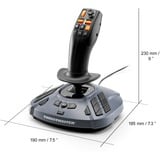 Thrustmaster SimTask FarmStick, Joystick schwarz/blaugrau