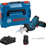 Bosch Akku-Säbelsäge GSA 12V-14 Professional, 12Volt blau/schwarz, 2x Li-Ionen Akku 3,0Ah, in L-BOXX