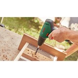 Bosch Heimwerken & Garten Akku-Bohrschrauber EasyDrill 1200 + Bit- und Bohrer-Set grün/schwarz, 2x Li-Ionen Akku 1,5Ah, Koffer