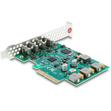 DeLOCK PCI-E x4 Karte zu 4 x USB-C 10 Gbps - Low Profile, USB-Controller 