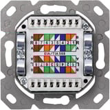 Digitus CAT.6A Datenanschlussdose, Unterputz, geschirmt, 2x RJ-45 LSA weiß, Klasse EA, horizontale Kabelinstallation