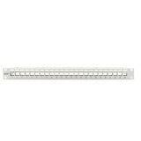 Digitus Modulares Patch Panel, 24-Port, unbestückt, Rack Mount, Patchpanel grau, 1 HE, für Keystone-Module