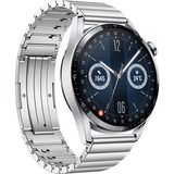 Huawei Watch GT 3, Smartwatch schwarz/silber, 46mm; Armband: Edelstahl