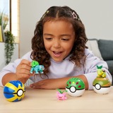 Mattel MEGA Pokémon Pflanze-Typ Trainerteam Bauspielzeug-Set mit 4 Actionfiguren, Konstruktionsspielzeug 118 Teile
