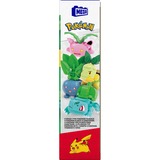 Mattel MEGA Pokémon Pflanze-Typ Trainerteam Bauspielzeug-Set mit 4 Actionfiguren, Konstruktionsspielzeug 118 Teile