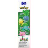 Mattel MEGA Pokémon Pflanze-Typ Trainerteam Bauspielzeug-Set mit 4 Actionfiguren, Konstruktionsspielzeug 118 Teile