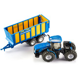 SIKU FARMER New Holland mit Silagewagen, Modellfahrzeug 