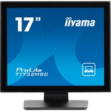 iiyama ProLite T1732MSC-B1S, LED-Monitor 43 cm (17 Zoll), schwarz, SXGA, TN, HDMI, DisplayPort, VGA, USB, Touchscreen