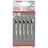 Bosch Stichsägeblatt T 101 AO Clean for Wood, 83mm 5 Stück