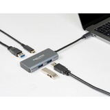 DeLOCK Externer USB 3.2 Gen 2 USB Type-C Hub, USB-Hub grau, USB-C