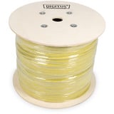 Digitus Professional Cat.7a S/FTP Verlegekabel Duplex, Cca gelb, 500 Meter Trommel