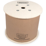 Digitus Professional Cat.7a S/FTP Verlegekabel Duplex, Cca gelb, 500 Meter Trommel