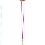 Intenso Handykette und Lade-/Datenkabel Cell Phone Charging Lanyard neon-pink, 1,65 Meter, USB-C, PD3.0 / QC4.0, Nylon