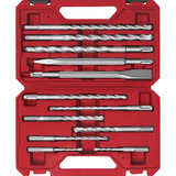 KWB SDS Plus Meißel- & Bohrer-Satz, 12-teilig rot, Ø 5-16mm, Transportkoffer