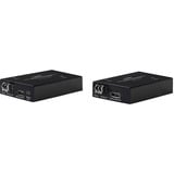 Lindy 300m Fibre Optic DisplayPort 1.2 & USB KVM Extender, DisplayPort-Verlängerung schwarz